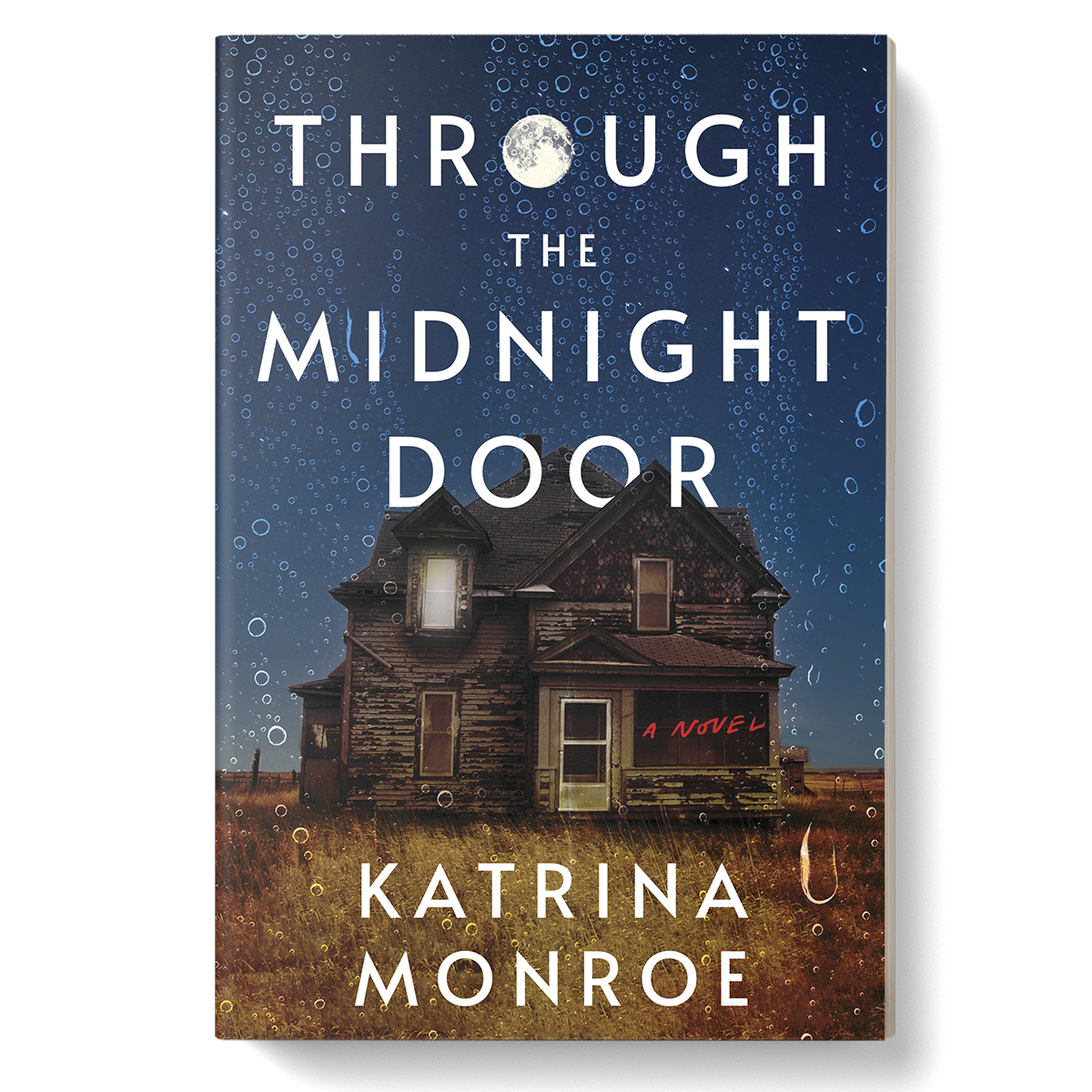 Cover of Through the Midnight Door, with a run down farm house against a night sky